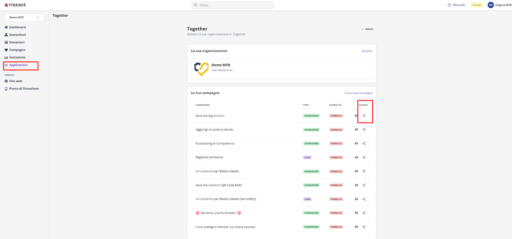 Rendi la campagna segreta