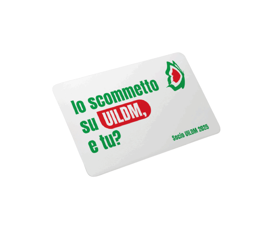 lo scommetto su UILDM, e tu? DIVENTA SOCIO