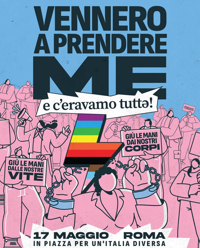 C'eravamo tuttɜ - sostieni la piazza del 17 maggio a Roma