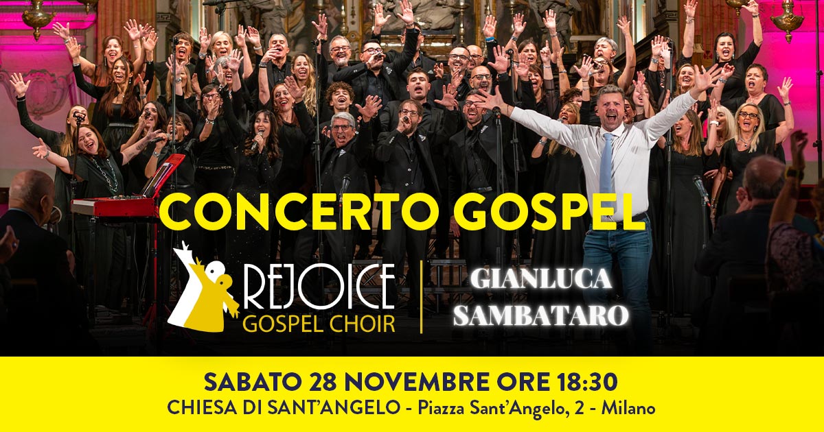 UN CONCERTO GOSPEL A SOSTEGNO DEI GIOVANI IN DIFFICOLTÀ