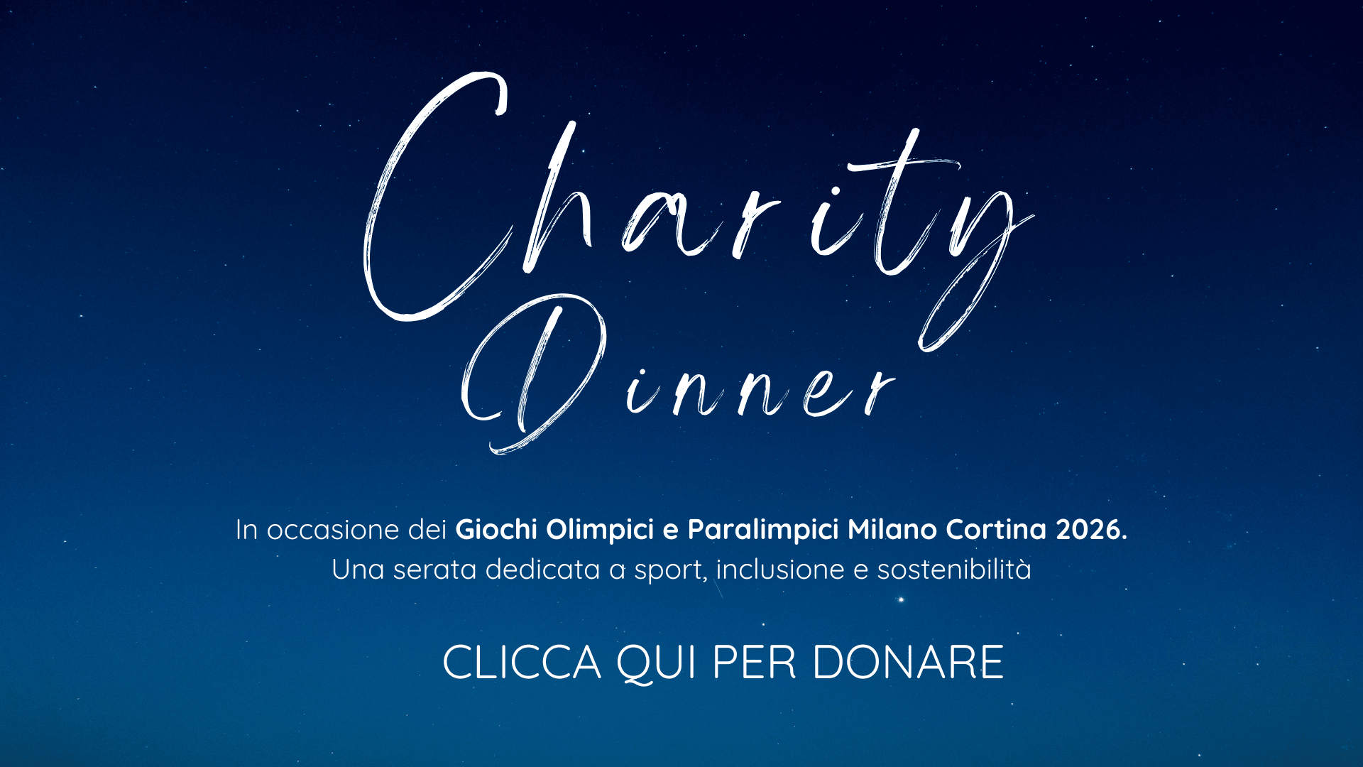 Charity Dinner | 12 marzo 2026